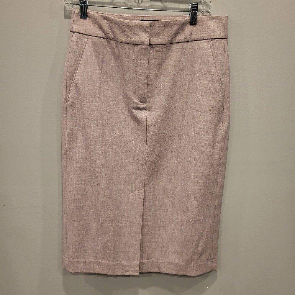 RW&CO Pink Pencil Skirt W/ Pockets Midi Skirt Business Formal Size 8